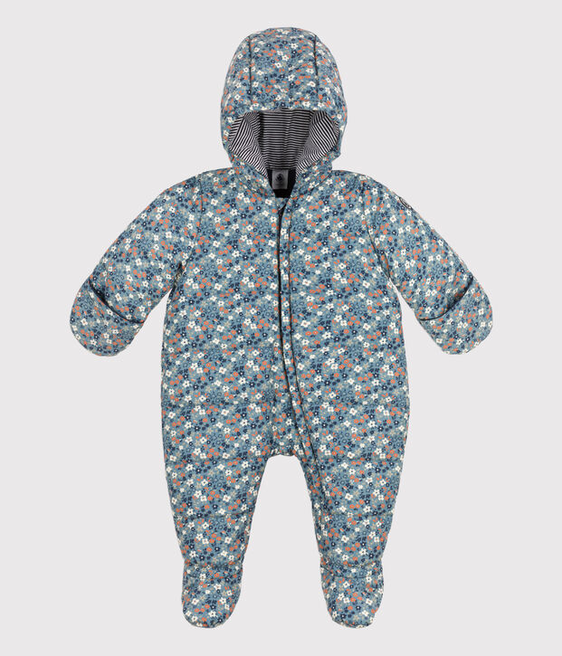 Buzo de material reciclado estampado para beb&eacute; azul/multicolor