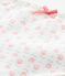 Shortie estampado en jersey stretch blanco LAIT/blanco MULTICO