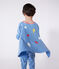Pijama disfraz unisex de algodón fosforescente con capa azul ALASKA/blanco MULTICO