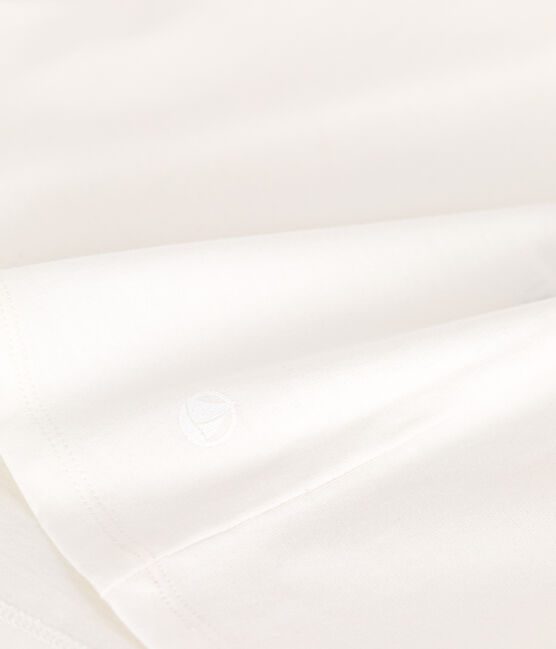 Camiseta Recta de algodón liso para mujer blanco MARSHMALLOW