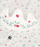 Camisón disfraz y diadema infantil de algodón blanco MARSHMALLOW/blanco MULTICO