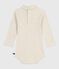 Body de algodón liso con cuello vuelto para bebé beige MONTELIMAR CHINE