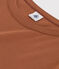 Camiseta de algodón L'ICONIQUE con cuello redondo para mujer marron CINA
