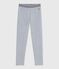 Pantalón infantil tipo leggings liso de algodón gris FUMEE CHINE