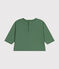 Camiseta de manga larga de punto fino para bebé verde PALMERAIE
