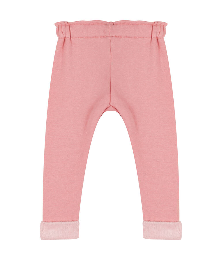 Pantal&oacute;n de terciopelo para beb&eacute; ni&ntilde;a rosa CHARME CN