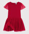 Vestido de manga corta para niña rojo TERKUIT