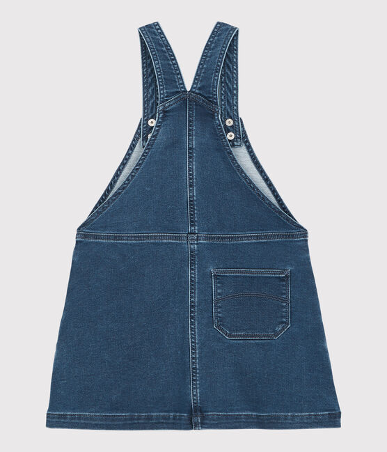 Pichi de tejido vaquero ecológico de niña azul DENIM BLEU DELAVE