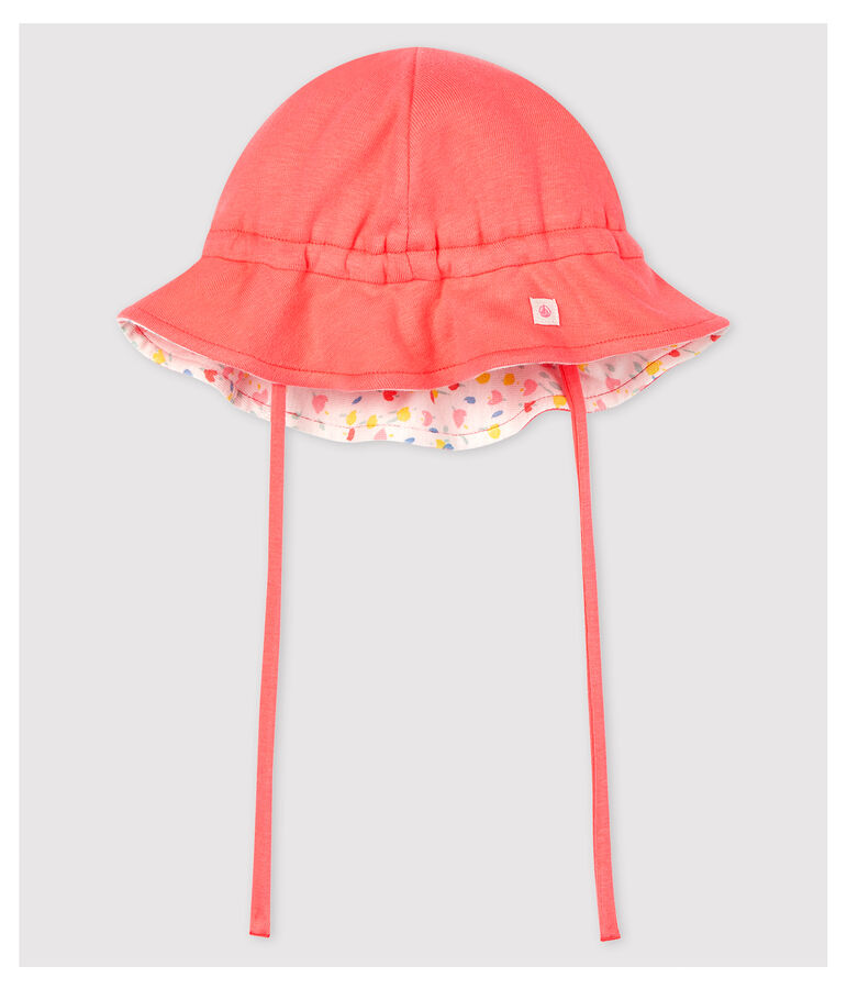 Gorro bob de beb&eacute; de rizo de algod&oacute;n org&aacute;nico naranja