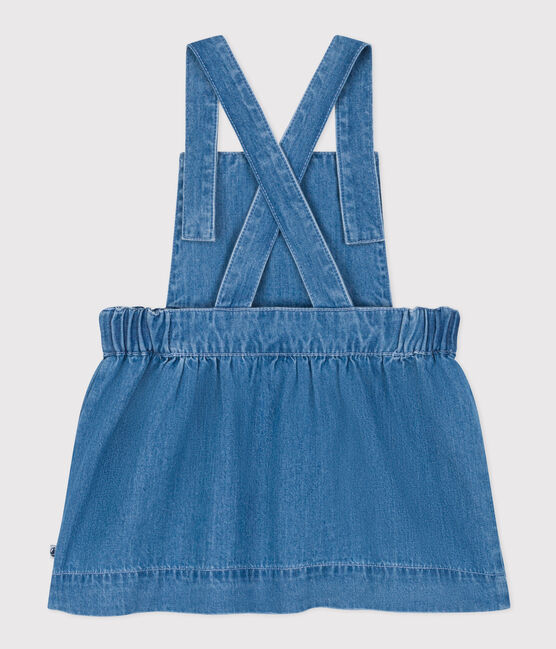 Vestido vaquero ligero sin mangas para bebé azul DENIM CLAIR