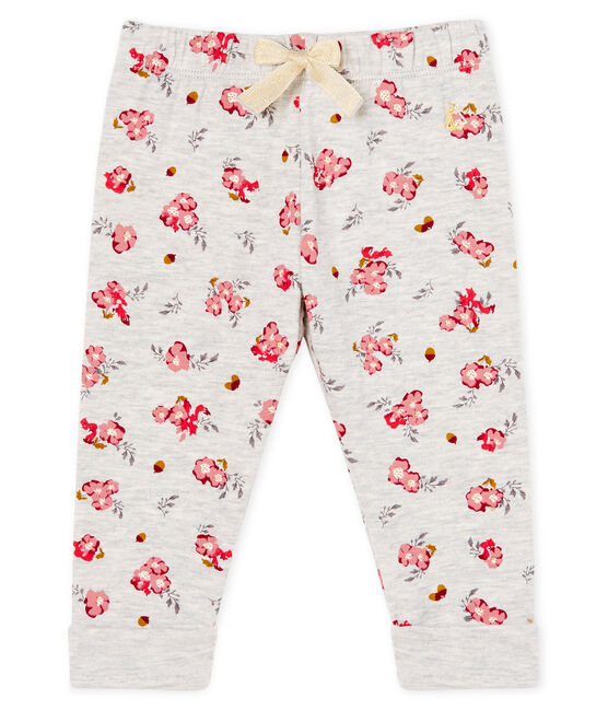 Pantalón de túbico estampado para bebé niña gris BELUGA/blanco MULTICO CN