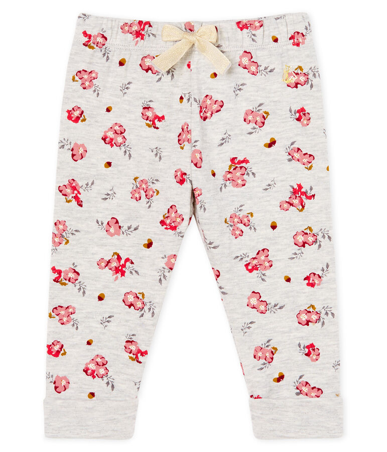 Pantal&oacute;n de t&uacute;bico estampado para beb&eacute; ni&ntilde;a gris/multicolor