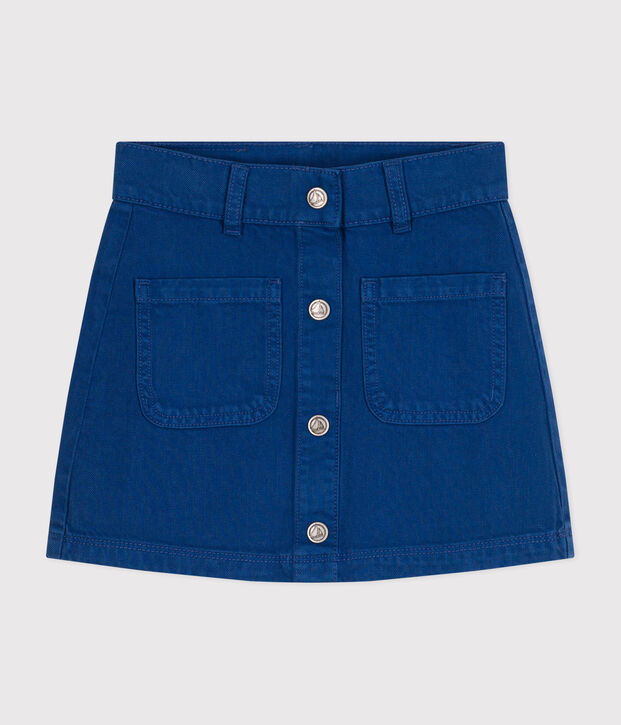 Falda vaquera para ni&ntilde;a azul