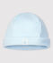 Gorro de bebé de terciopelo de algodón orgánico azul TOUDOU