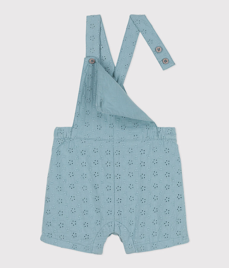 Peto corto de bordado ingl&eacute;s para beb&eacute; verde