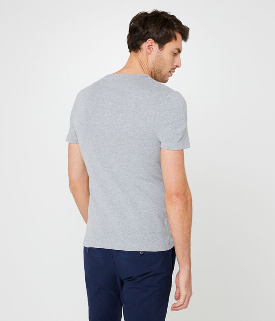 Camiseta manga corta de cuello redondo para hombre gris SUBWAY CHINE