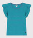 Camiseta de algodón a rayas para niña