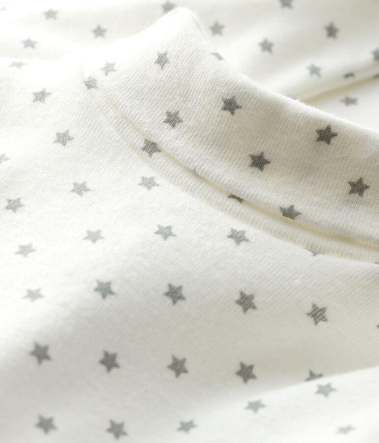 Bodi de manga larga para beb&eacute; ni&ntilde;o blanco/gris