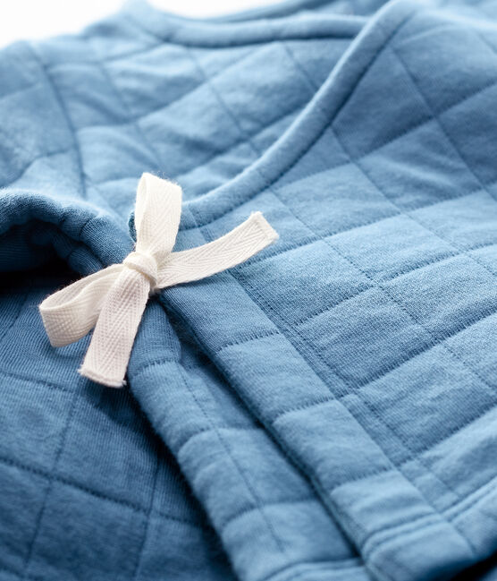 Conjunto de 2 prendas de bebé acolchadas de algodón orgánico azul POLOCHON