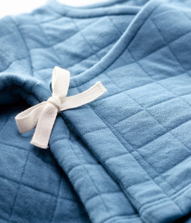 Conjunto de 2 prendas de beb&eacute; acolchadas de algod&oacute;n org&aacute;nico azul
