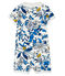 Mono corto estampado para bebé niña blanco MARSHMALLOW/azul HADDOCK
