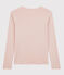 Camiseta de cuello redondo emblemática de algodón de mujer rosa GLOVE