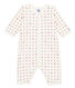 Pijama de bebé sin pies en punto suave para niña