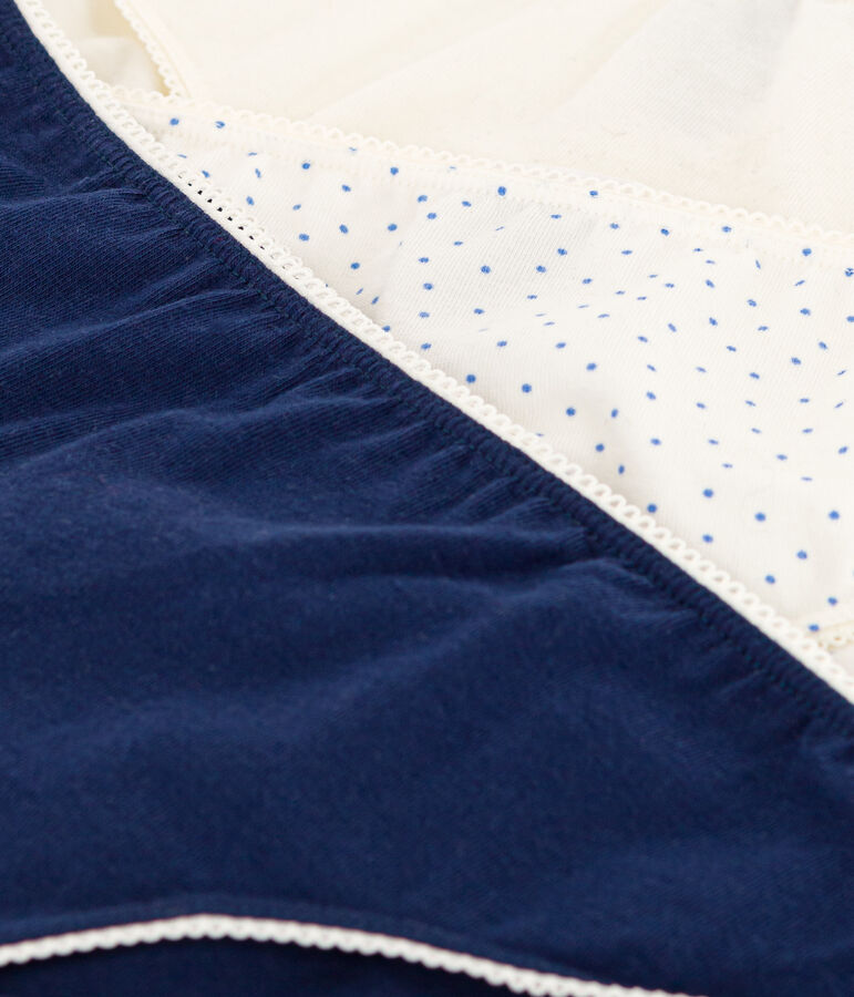 Juego de 3 braguitas de algod&oacute;n y elastano con lunares para ni&ntilde;a multicolor