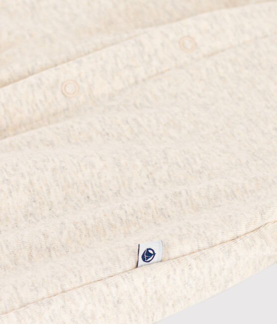 Mono largo acolchado con capucha de algodón para bebé beige MONTELIMAR CHINE