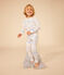 Pijama estampado infantil con motivo de nube y arcoíris de algodón  blanco MARSHMALLOW/blanco MULTICO