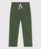 Pantalón de tela de algodón para niño verde CROCO