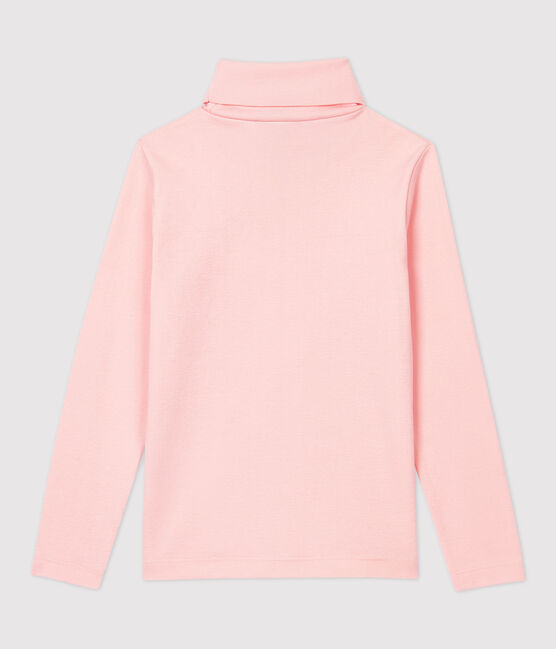 Prenda de cuello de cisne de algodón de niña/niño rosa MINOIS