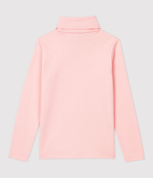 Prenda de cuello de cisne de algod&oacute;n de ni&ntilde;a/ni&ntilde;o rosa