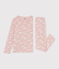 Pijama infantil de algodón con estampado de nubes SALINE/ MARSHMALLOW