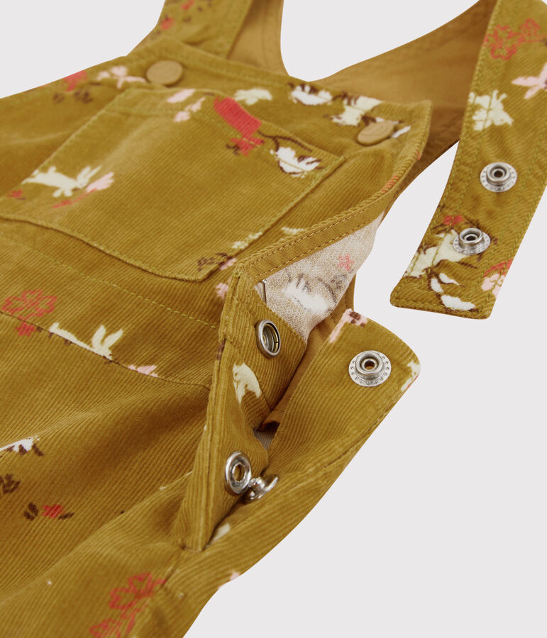 Peto de terciopelo de beb&eacute;. amarillo TOPAZE/ MULTICO