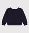 Sudadera de muletón para niño azul SMOKING