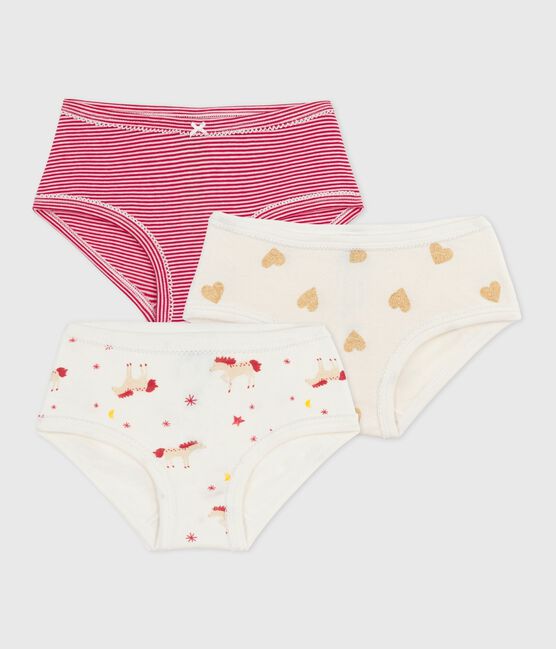 Juego de braguitas infantiles de algodón de talle alto con estampado  variante 1