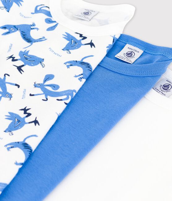 Juego de 3 camisetas de manga corta con animales de algodón de niño variante 1