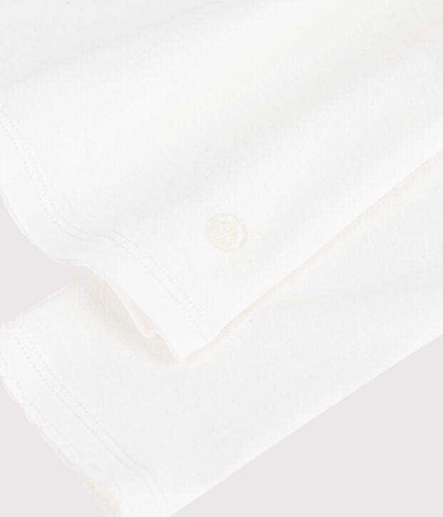Camiseta L'ICONIQUE de algod&oacute;n de punto cocotte para mujer blanco