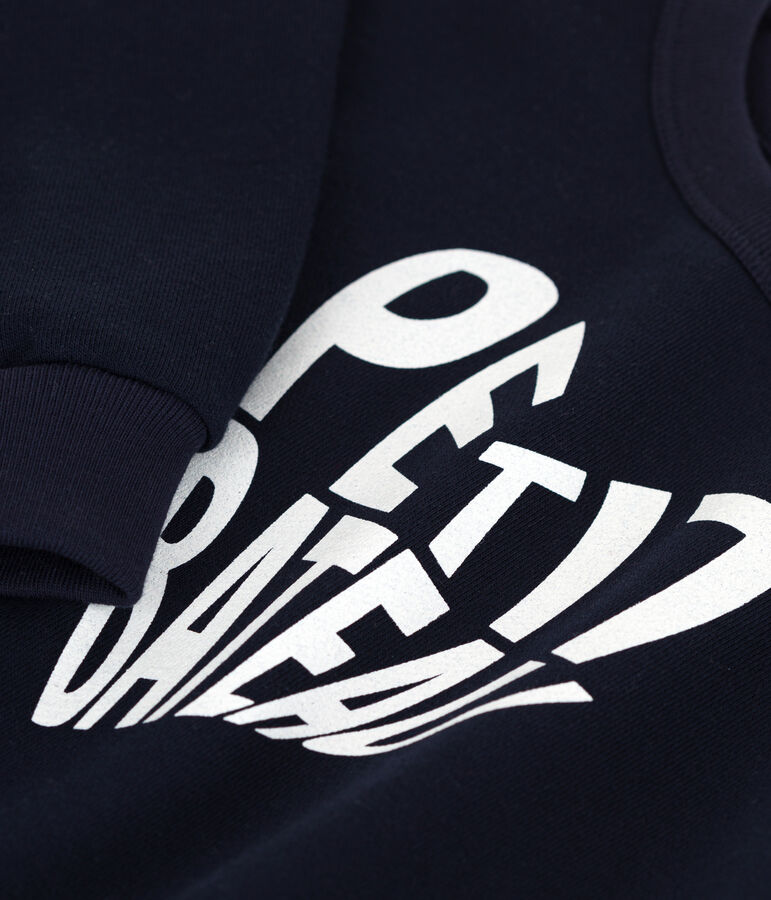 Sudadera de felpa para ni&ntilde;a azul SMOKING