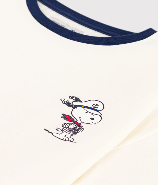 Camiseta LE BOXY de algodón para mujer blanco MARSHMALLOW