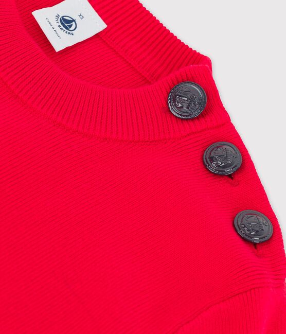 Jersey marinero de algodón de mujer rojo PEPS