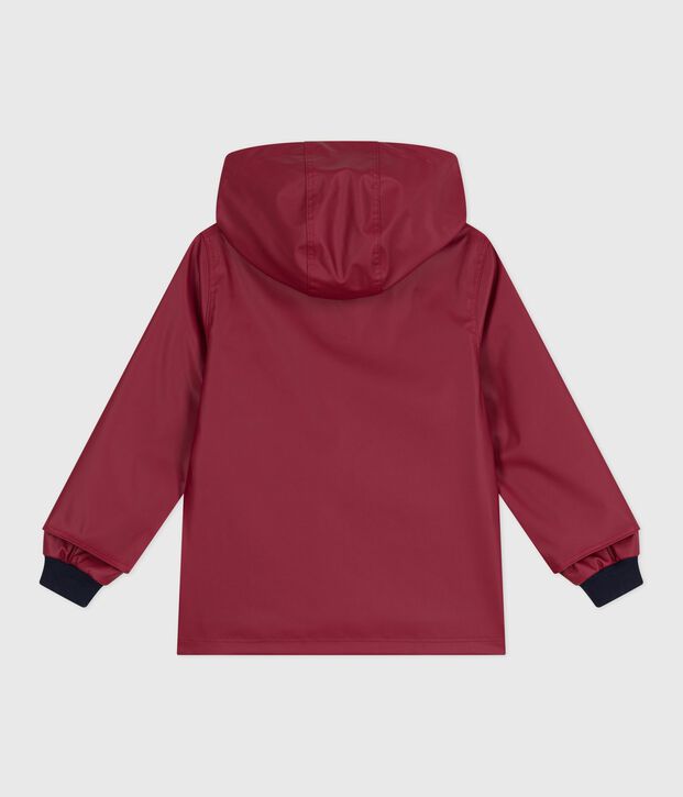 Impermeable emblem&aacute;tico infantil unisex rojo