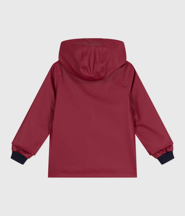 Impermeable emblem&aacute;tico infantil unisex rojo