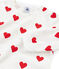 Pijama de felpa para niña-niño blanco MARSHMALLOW/rojo TERKUIT