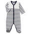 Pelele de terciopelo para bebé unisex blanco MARSHMALLOW/azul SMOKING