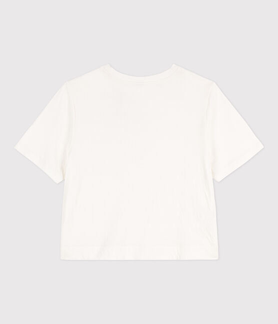 Camiseta LE BOXY de algodón para mujer blanco MARSHMALLOW