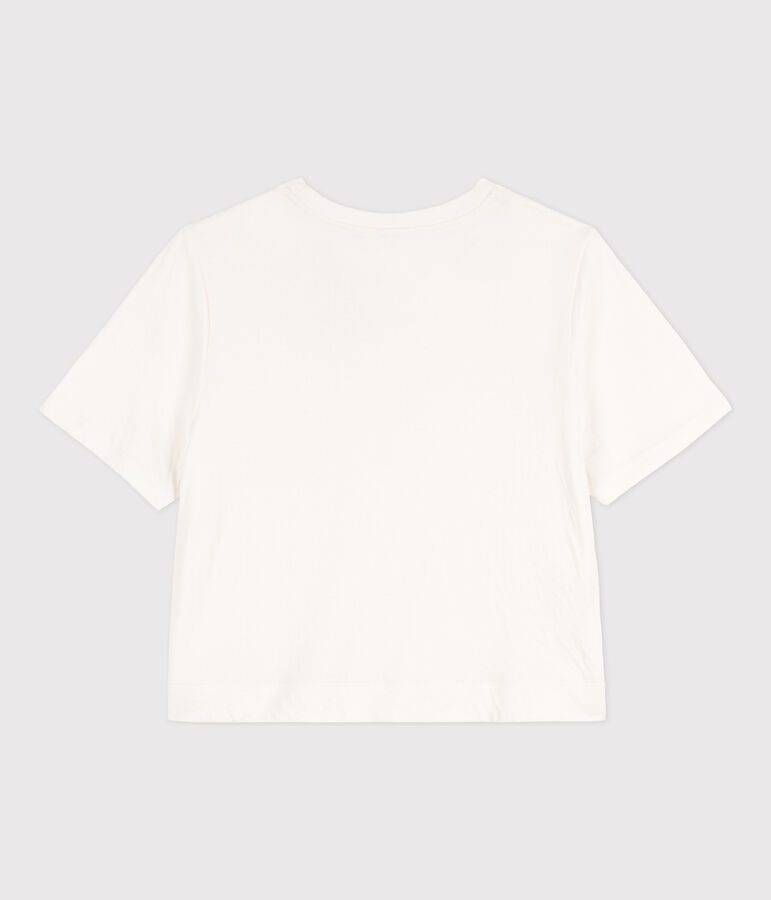 Camiseta LE BOXY de algod&oacute;n para mujer blanco
