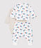 Conjunto de 3 prendas con estampado de ositos de bebé de algodón orgánico blanco MARSHMALLOW/blanco MULTICO