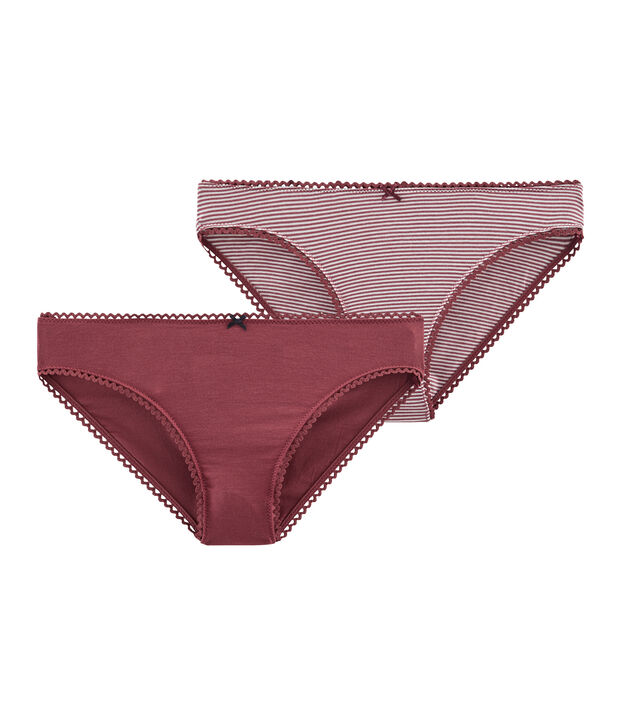 Lote de 2 braguitas para mujer multicolor